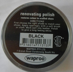 Black Shoe Polish Waproo Shoe Polish Waproo Boot Polish Waproo Renovating Polish Waproo Polish Shoe Cream